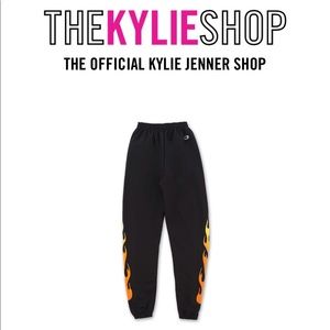 Kylie Jenner Champion Flame Sweatpants